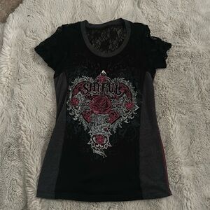 Grunge Y2K Sinful vintage top